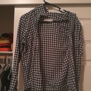 black and white flannel